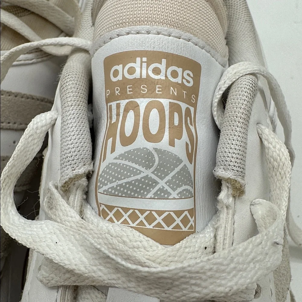 adidas HOOPS 3.0 BASKETBALL LOW Footwear White Metal-Gray Mens Size 11.0